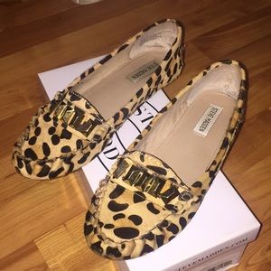 Leopard Calf Hair loafers